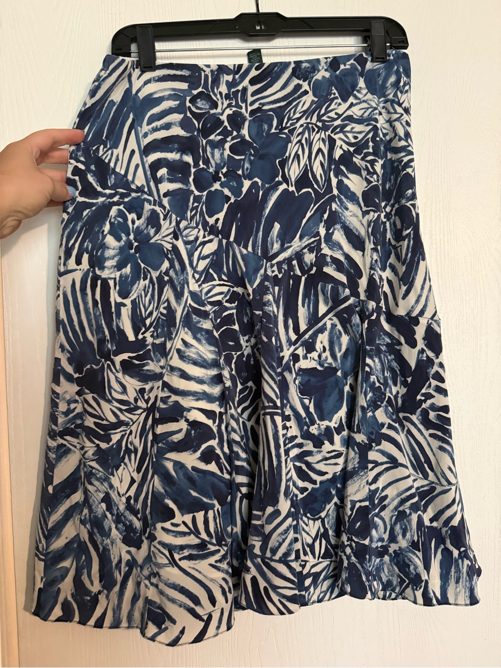 Blue & White Ralph Lauren A-Line Skirt - Picture 4 of 5